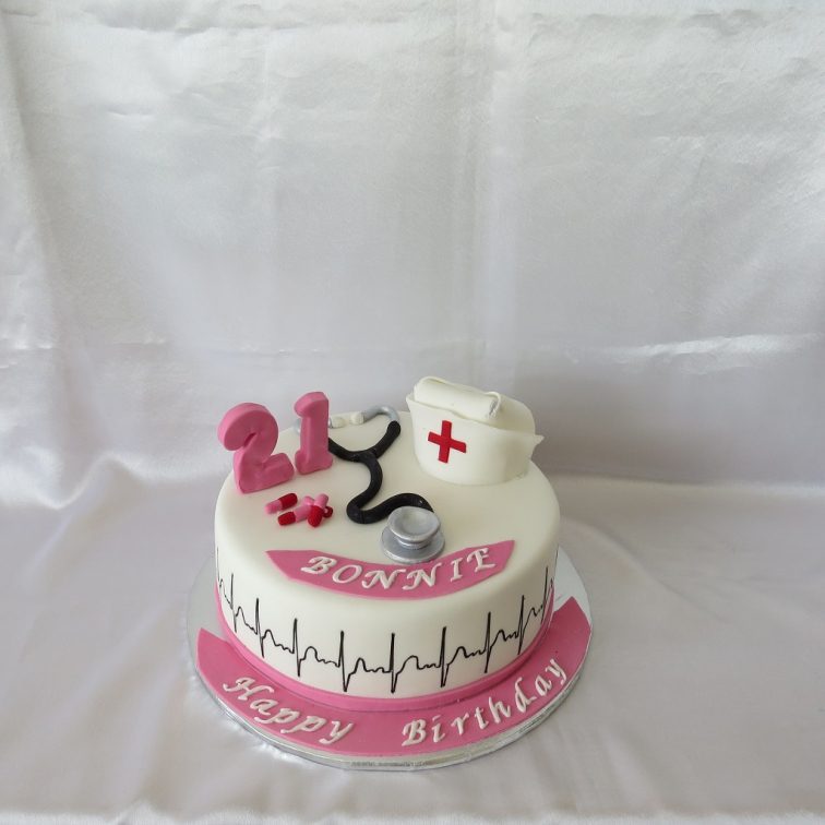 Nurse 21st birthday cake