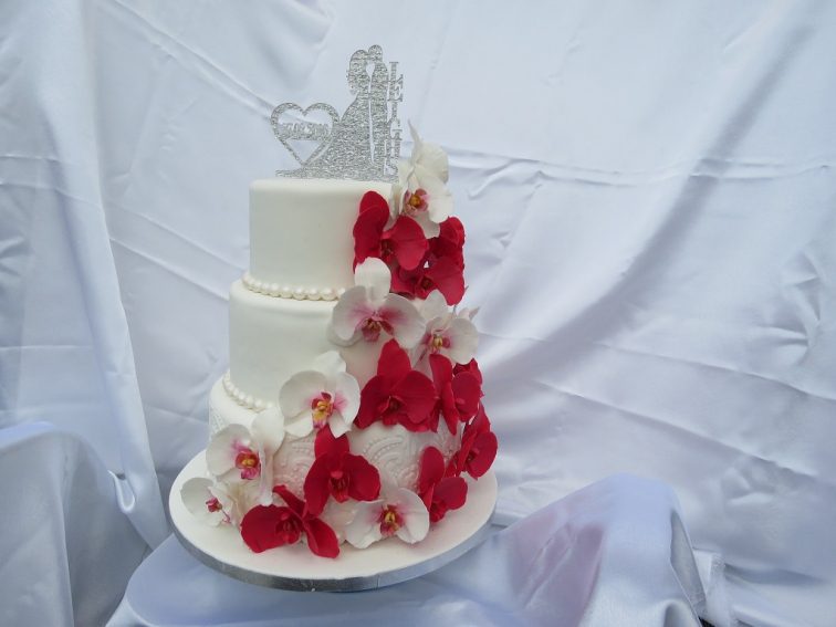 Оrchid wedding cake