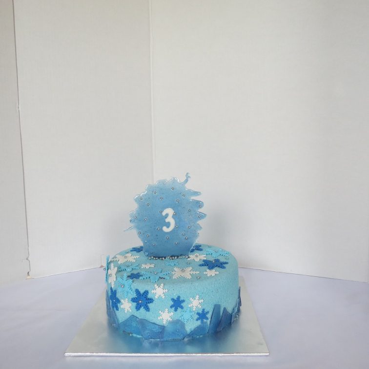 Frozen birthday cake