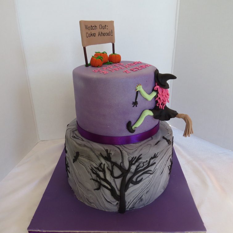 funny witch cake