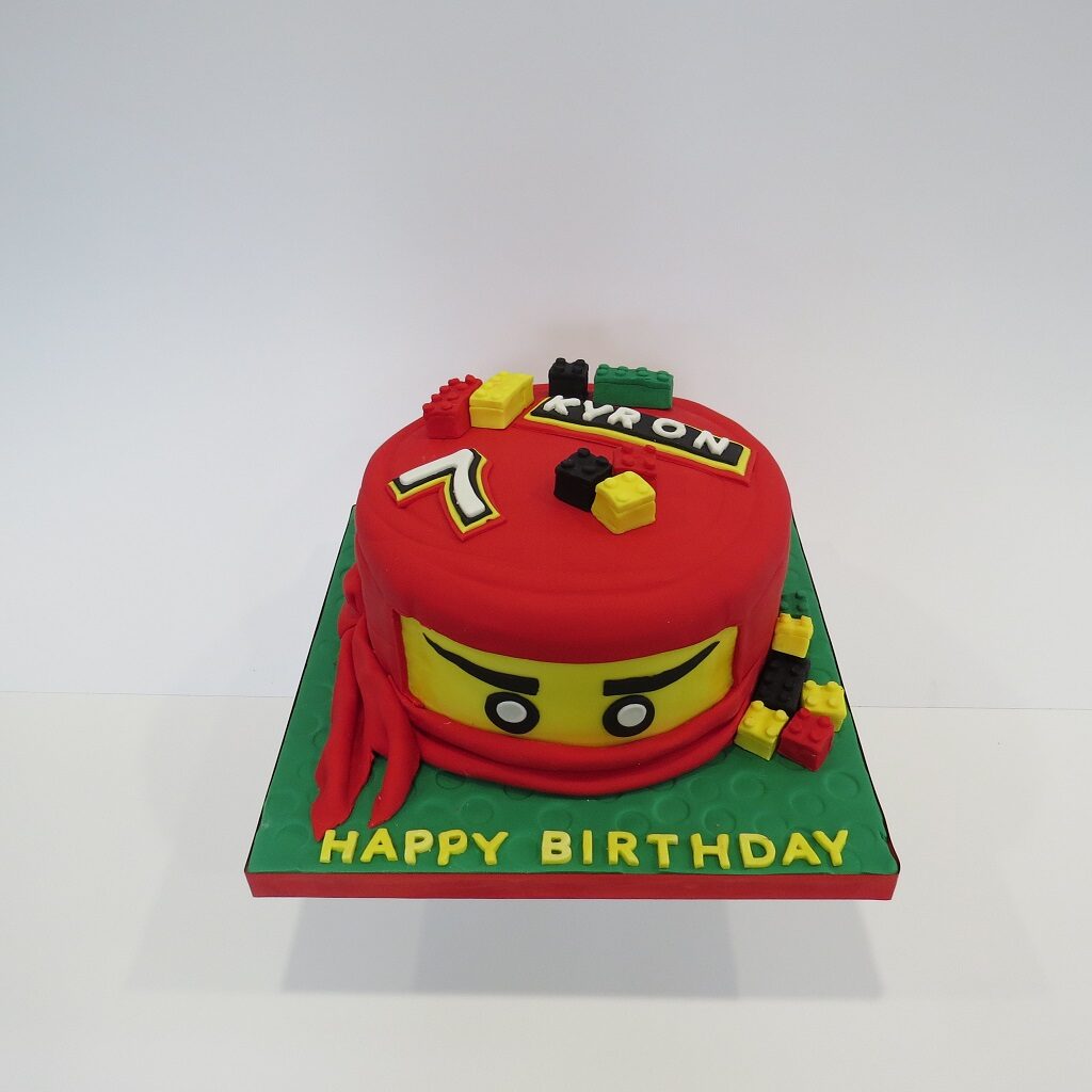 Red Ninjago Lego cake