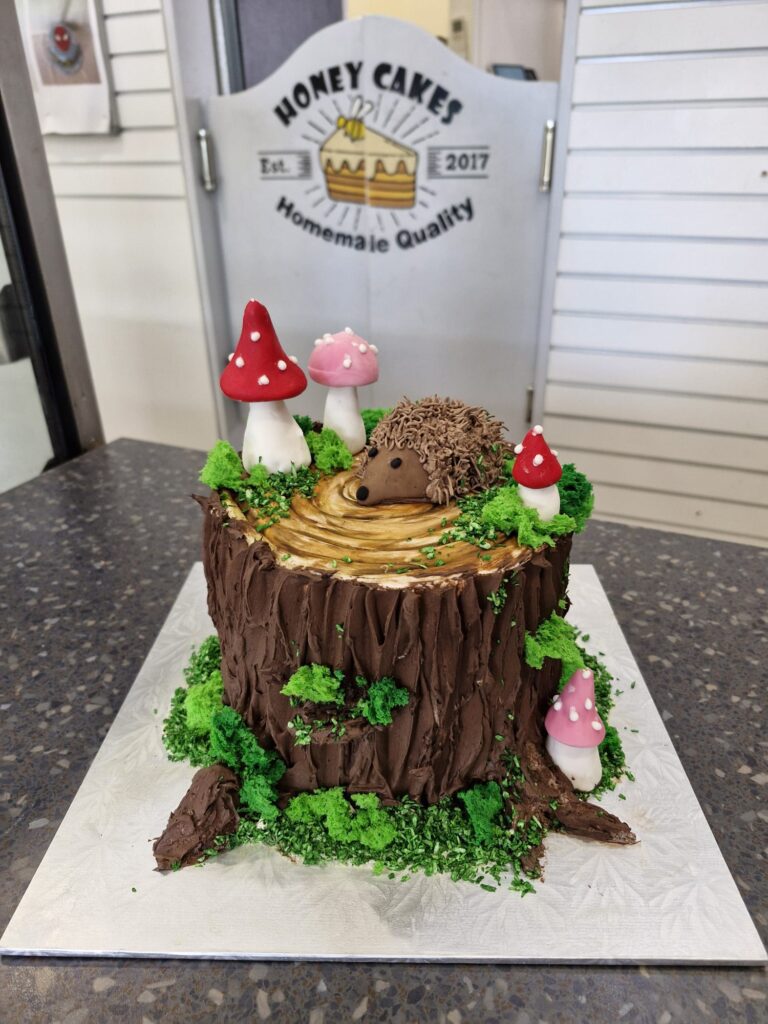 Tree Stump Cake