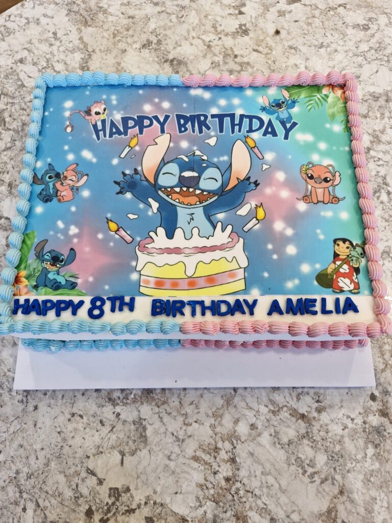 Stitch Edible Image Cake
